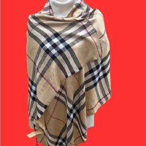 Classic Burberry Haymarket Scarf As New